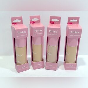 Set of 4 Prolux Cosmetics Matte
Foundation  - 1.35fl oz.